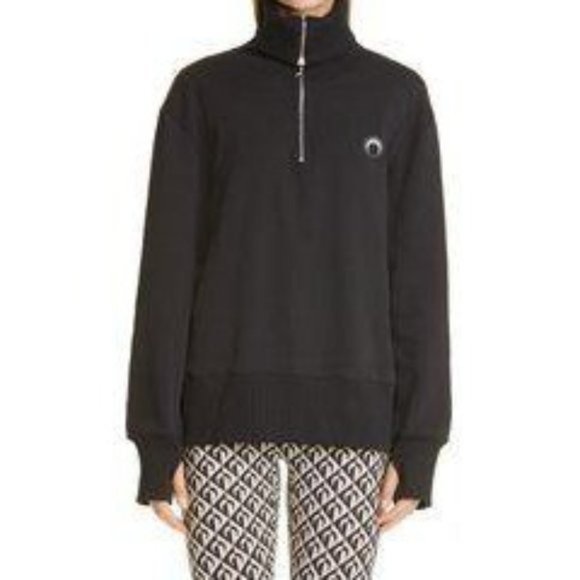 marine serre moon printed pullover sweashirt sizeM